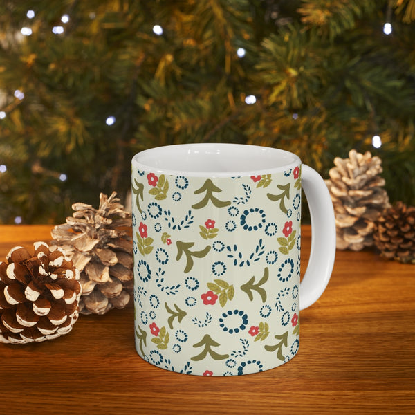 Folk Art Motifs Coffee Mug