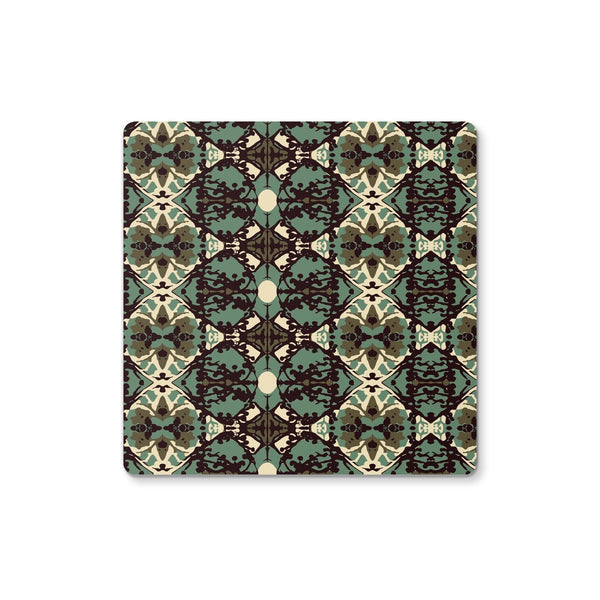 Damask and Receive  – Brown/Sage Coaster
