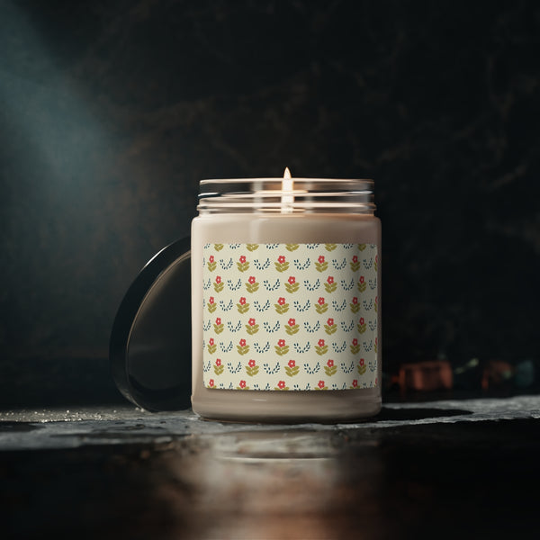 Scented Soy Candle - Folk Art Florals