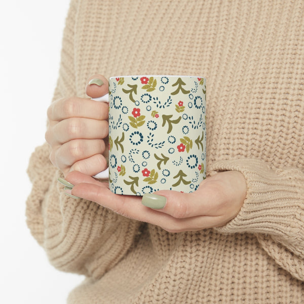 Folk Art Motifs Coffee Mug