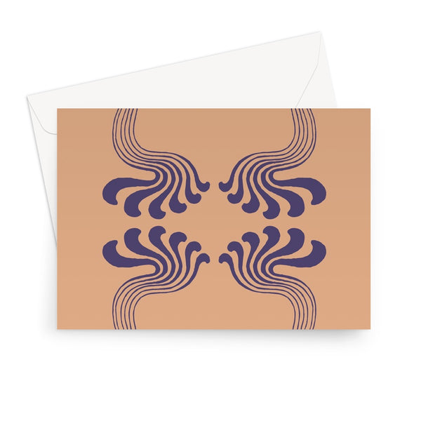Art Nouveau Paisley No.2 Greeting Card