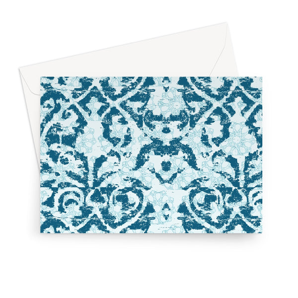 Damask and Receive Greeting Card