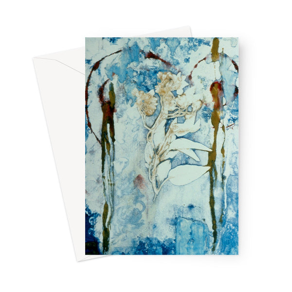 Ghost Flower Greeting Card