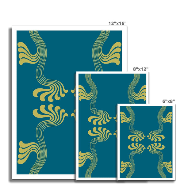 Art Nouveau Paisley No.3 Giclée Print