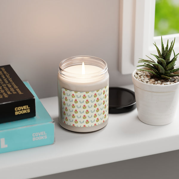 Scented Soy Candle - Folk Art Florals