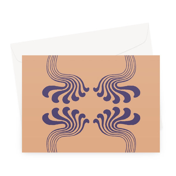 Art Nouveau Paisley No.2 Greeting Card