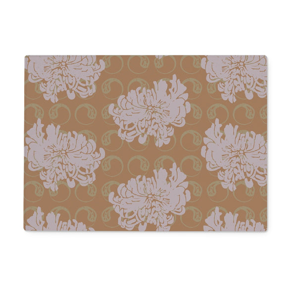Petal Pusher Glass Chopping Board