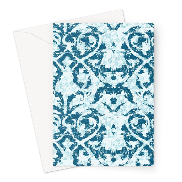 Damask and Receive Greeting Card