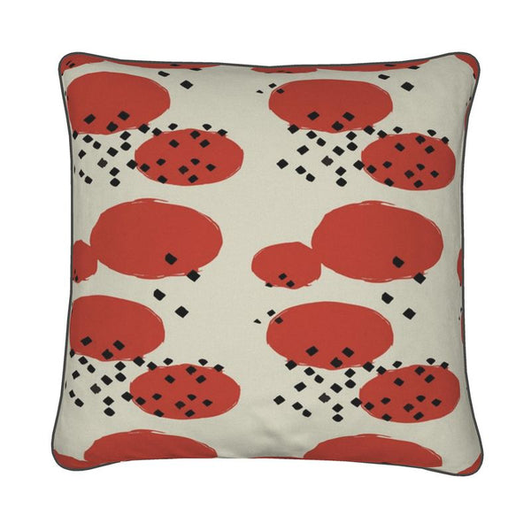 The Orange Retro Geometric Throw Pillow