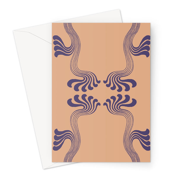 Art Nouveau Paisley No.2 Greeting Card