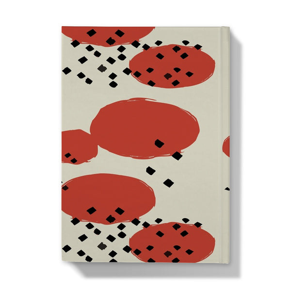 Orange Retro Geometric Hardback Journal