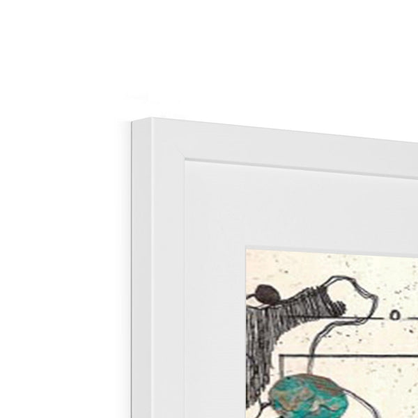 Paper Crane Collage Framed & Mounted Print