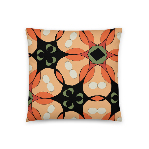 Tropical Floral Throw Pillow