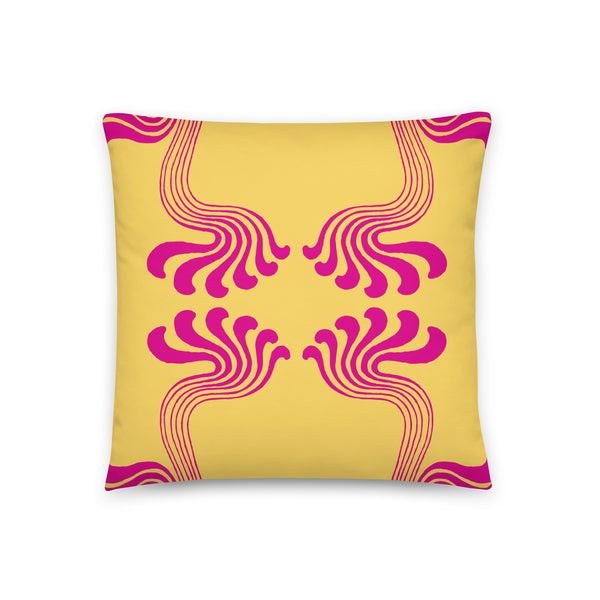 Art Nouveau Paisley No.9 Throw Pillow