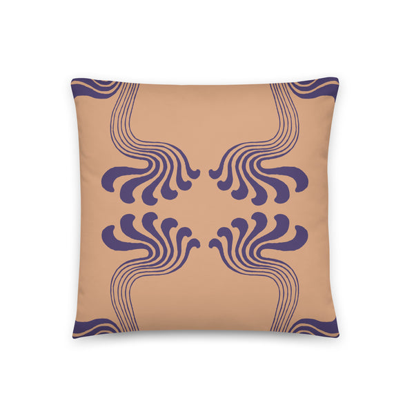 Art Nouveau Paisley No.2 Throw Pillow