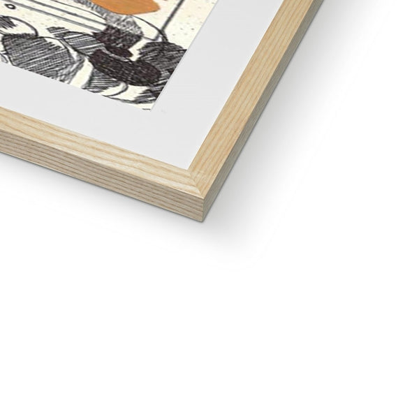 Paper Crane Collage Framed & Mounted Print