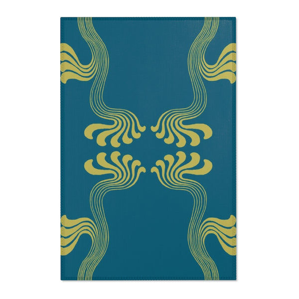Art Nouveau Paisley no.3 Area Rug