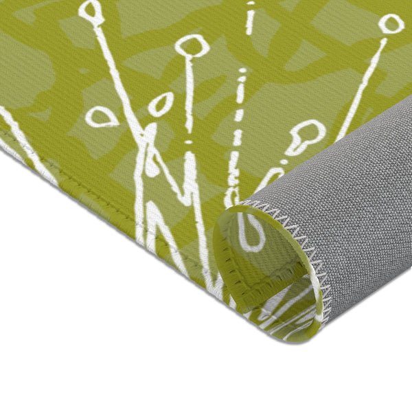 Flower Power Area Rug - Chartreuse