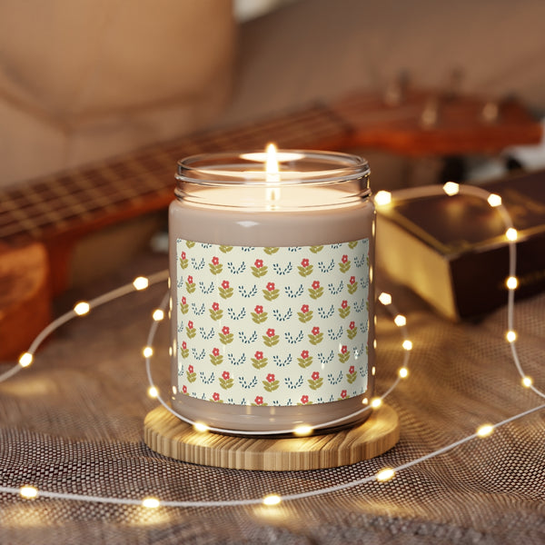 Scented Soy Candle - Folk Art Florals