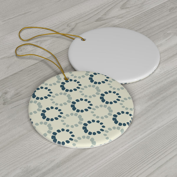 Teal Wreaths Ornament