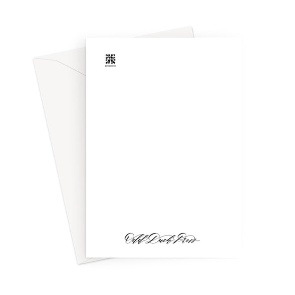 Batik Tock Greeting Card