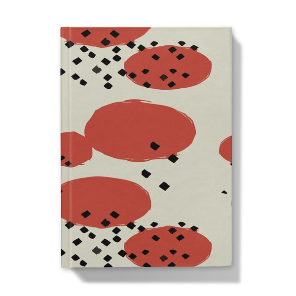 Orange Retro Geometric Hardback Journal