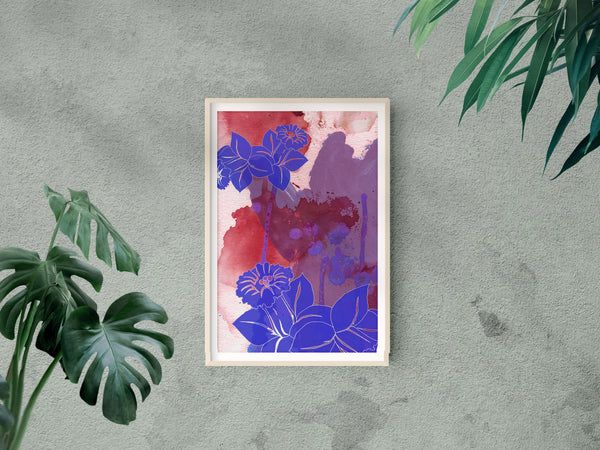 Abstract Florarl no.9 Giclée Print