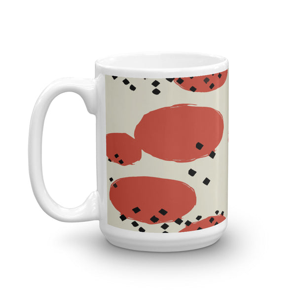 Orange Retro Geometric Coffee Mug