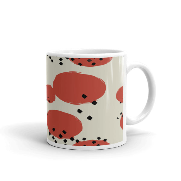 Orange Retro Geometric Coffee Mug