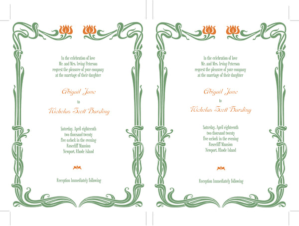 Nouveau DIY Wedding Invitation Suite